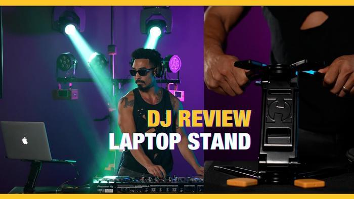 DJ Lang Bangz Reviews Hercules Laptop Stand