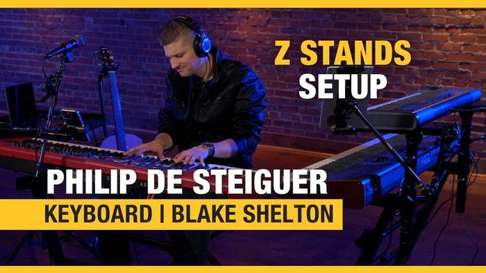 Philip De Steiguer - Z Keyboard Stands Setup