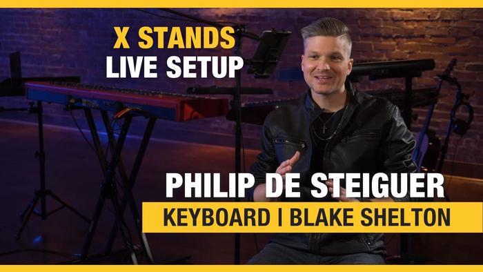 Philip De Steiguer - X Keyboard Stands Setup