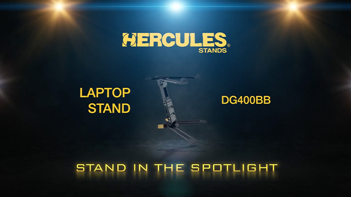 Hercules DG400BB Laptop Stand - Stand in the Spotlight