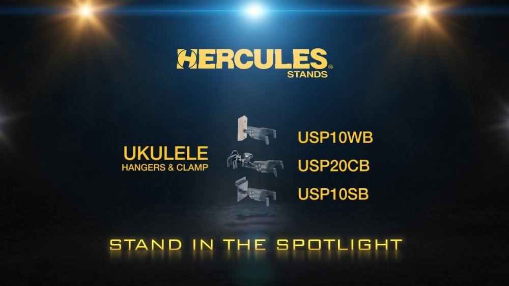 Hercules Ukulele Hangers & Clamp - Stand in the Spotlight