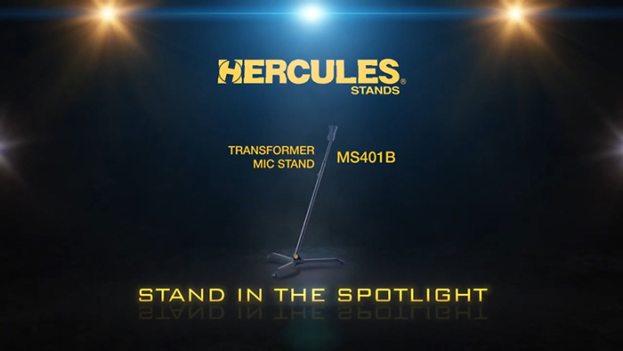 Hercules MS401B Transformer Mic Stand - Stand in the Spotlight